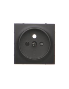 Simon54 Pokrywa gniazda pojednczeg z/u  czarny mat