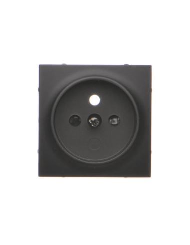 Simon54 Pokrywa gniazda pojednczeg z/u  czarny mat