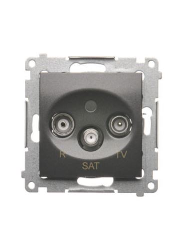 Simon 54 Gniazdo antenowe RD/TV/SAT końc. antracyt