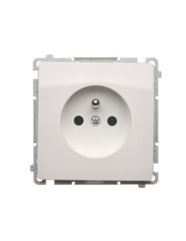 Simon Basic Gniazdo pojedyncze z/u białe