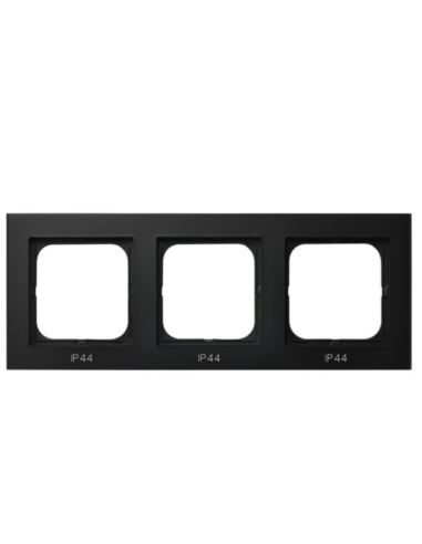 SONATA  Ramka potrójna czarny met