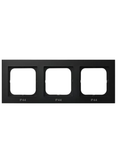 SONATA  Ramka potrójna czarny met