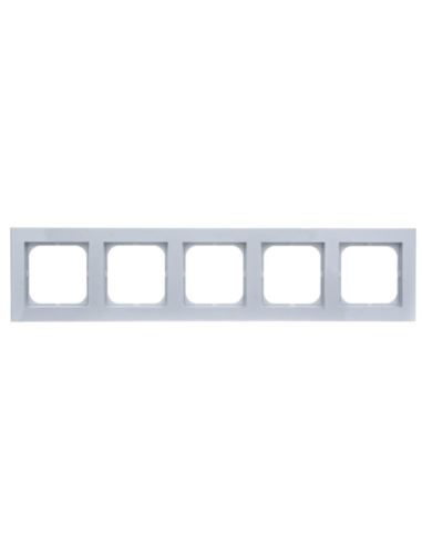 SONATA  Ramka pięciokrotna biały mat