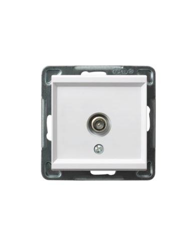 SONATA  Gniazdo antenowe typu F poj. biały mat