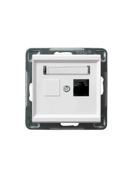 SONATA Gniazdo komputerowe poj. MMC biały mat