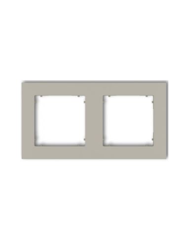 MINI Ramka uniwersalna podwójna kwadr. taupe