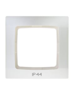 KARO Ramka pojedyńcza ecru perłowy