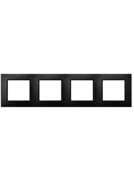 ARIA Ramka poczwórna czarny metalik