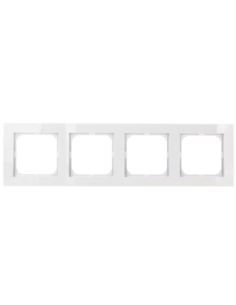 AS  Ramka poczwórna  biała OSPEL R-4G/00