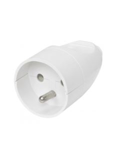 Gniazdo przenośne 2P+Z białe S-131