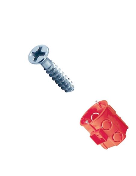 Wkręt osprzętowy do puszek dł. 16mm W16 - 100szt.