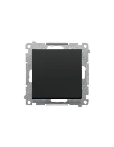 Simon55 łącznik jednobiegunowy czarny mat