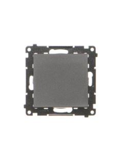 Simon55 przycisk poj. zwierny bez pikto czarny mat