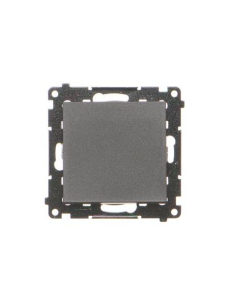 Simon55 przycisk poj. zwierny bez pikto czarny mat