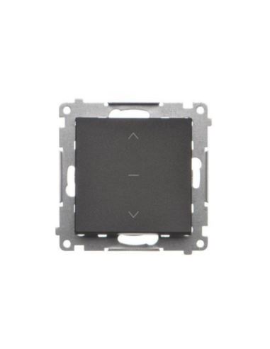 Simon55 Łącznik roletowy 1-0-2 10A 250V czarny mat