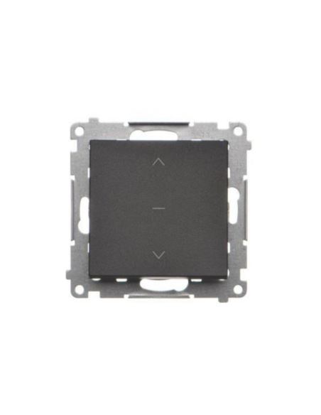 Simon55 Łącznik roletowy 1-0-2 10A 250V czarny mat