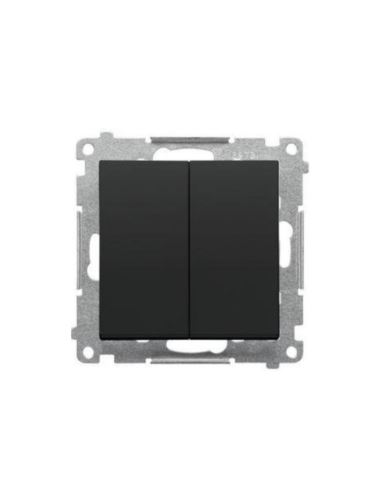 Simon55 Łącznik krzyżowy podwójny Czarny mat