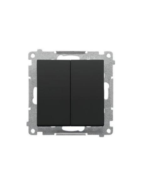 Simon55 Łącznik krzyżowy podwójny Czarny mat