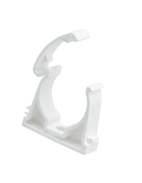 Uchwyt zamykany UZ-22 do montażu rur 22mm biały