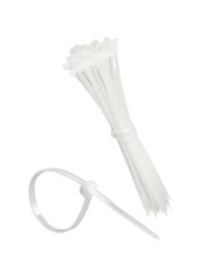 Opaska kablowa 200x4,8 biała 100szt.