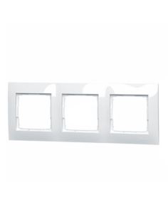 Simon54 Ramka potrójna biały 3 pola