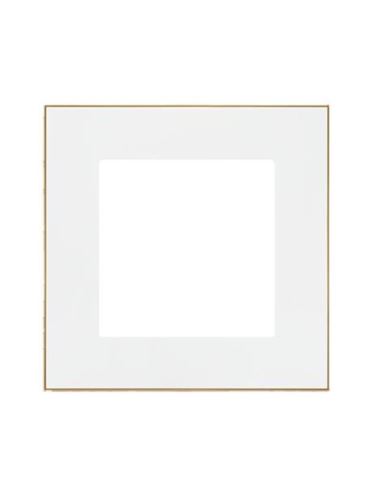 Simon55 Ramka 1-krotna DUO biała/złota TRD1.166/11