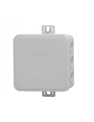 Puszka V6 85x85x41mm n/t IP54 12-wlot.klik popiel