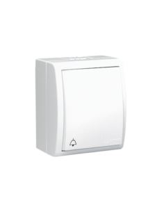 Przycisk dzwonek AQUARIUS 10AX białe IP54