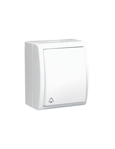 Przycisk dzwonek AQUARIUS 10AX białe IP54