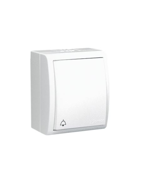 Przycisk dzwonek AQUARIUS 10AX białe IP54