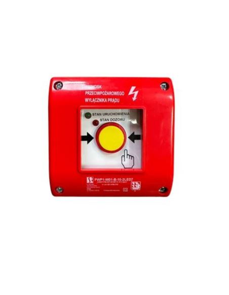 Ręczny przycisk pożarowy PWP1 2LED zielony/czerwon