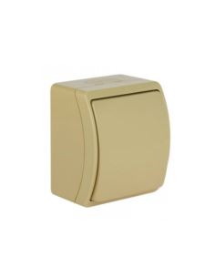 KOALA Łącznik jednobiegunowy IP44 beż n/t