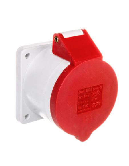 Gniazdo tablicowe proste 32A 5P 6h IP44