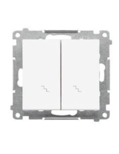 Simon55 łącznik schodowy podwójny  biały bez pikto