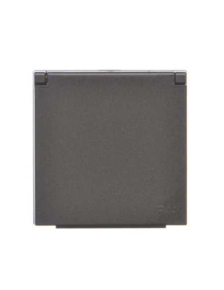 Simon55 Pokrywa gniazda poj. z  klapka Czarny mat