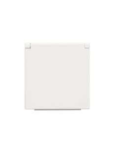 Simon55 Pokrywa gniazda poj. z  klapka Biały mat