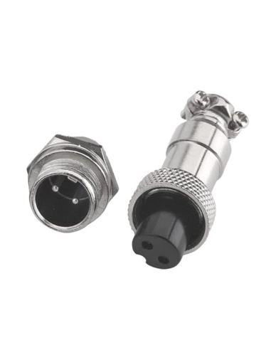 Złącze przemysł. skręcane C091 GX16-2pin