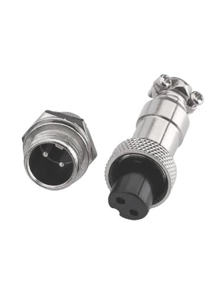 Złącze przemysł. skręcane C091 GX16-2pin