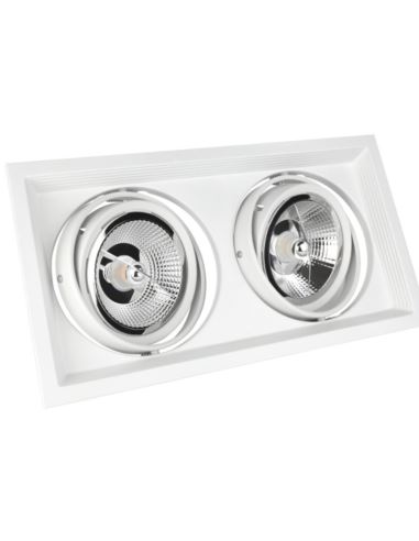 Oprawa MDD MAXI DUE GU10 x 2 AR111 250V IP20 biała