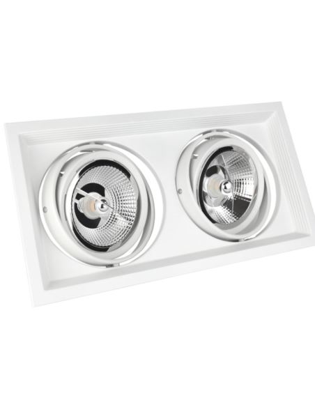 Oprawa MDD MAXI DUE GU10 x 2 AR111 250V IP20 biała