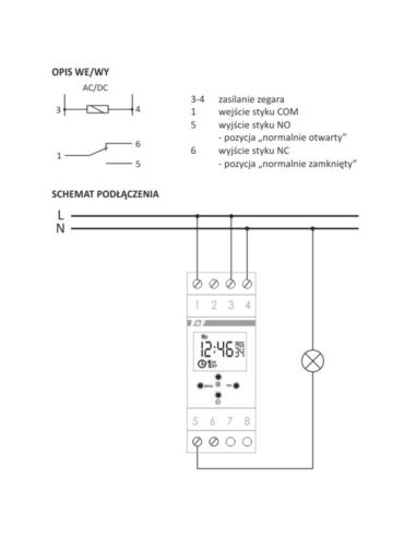 Zegar sterujący PCZ-522.4 dwukanałowy NFC android