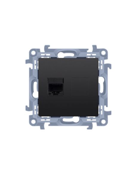 Simon10 Gniazdo komputerowe poj. RJ45 kat.5e czarn