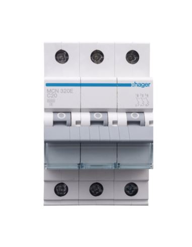 Wyłącznik nadprądowy Hager C32A 3P 6kA AC