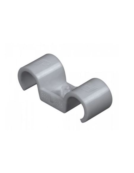 Uchwyt plastikowy podwójny 20mm do rurek RAWLPLUG