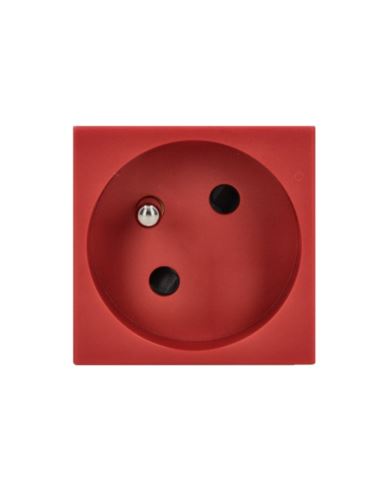 Simon Gniazdo poj. K45 DATA SCHUKO 16A czerwony