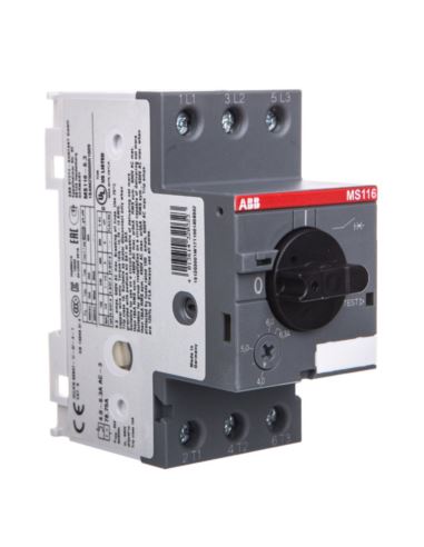 Wyłącznik silnik.3P 2,2kW 6,3-10A MS116-6,3