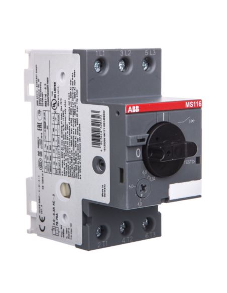 Wyłącznik silnik.3P 2,2kW 6,3-10A MS116-6,3