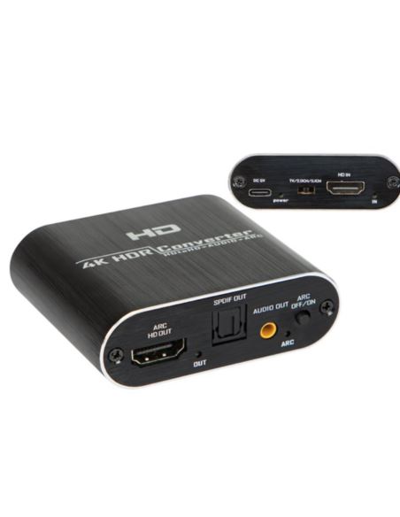 Konwerter ekstraktor HDMI do HDMI+audio +zasilacz
