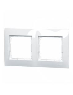 Simon54 Ramka podwójna biała 2 pola