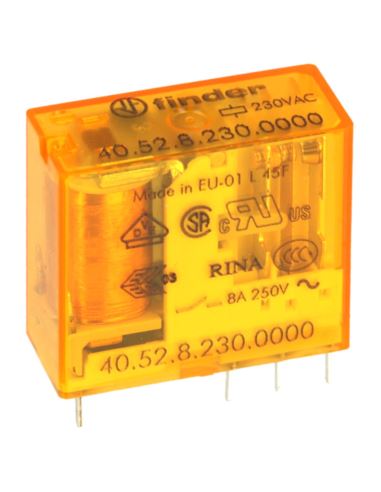 Przekaźnik miniaturowy 2P 2x8A 230VAC AgNi Finder